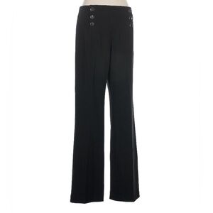 NWT CALVIN KLEIN SAILOR PANTS TROUSERS BLACK Size 6